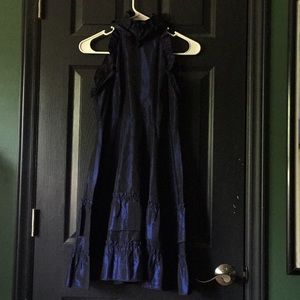 Denise are here vintage blue shimmer dress 9-10